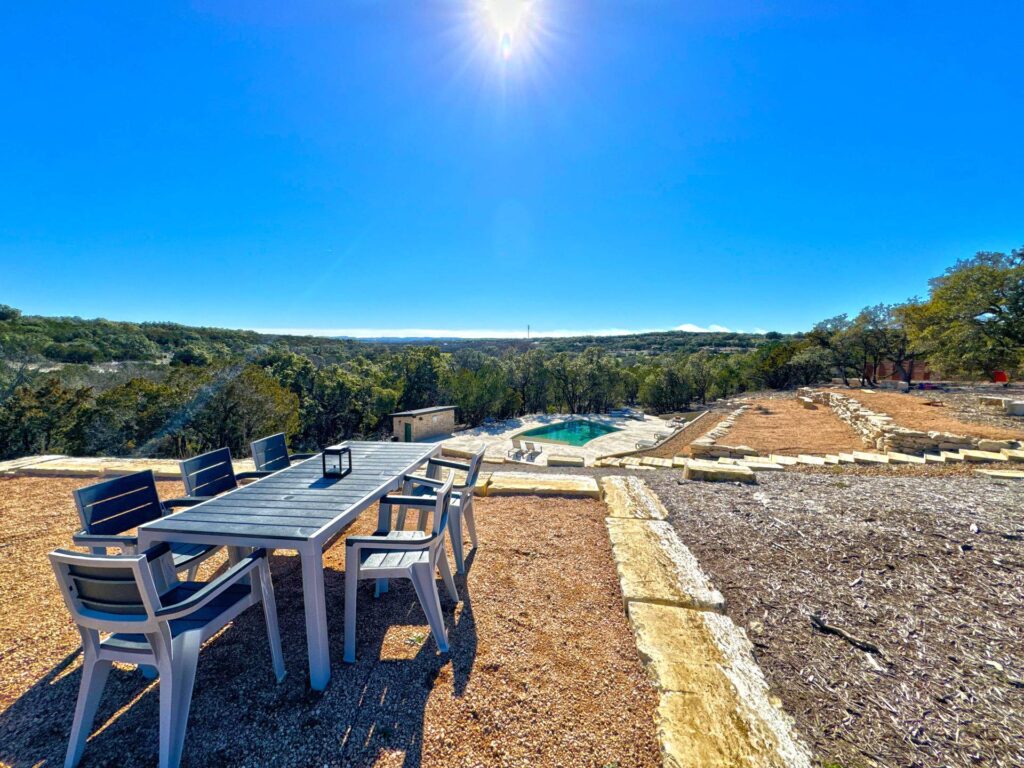 Aerial Exterior View at Starlight Horizon, a boutique cabin resort near Canyon Lake, Texas