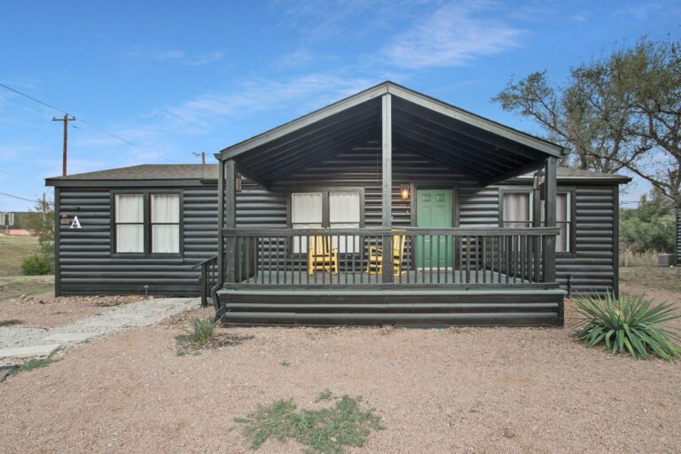 Exterior of Cabin A at Starlight Horizon near Canyon Lake, Texas
