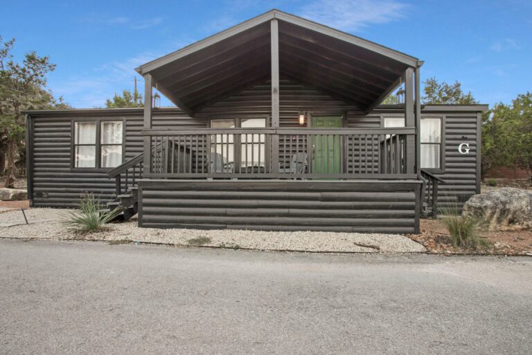 Exterior of Cabin G at Starlight Horizon near Canyon Lake, Texas