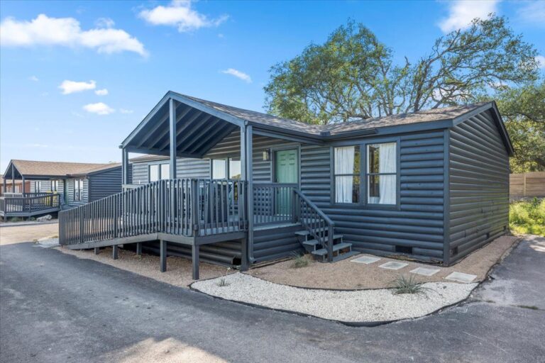 Exterior of Cabin L at Starlight Horizon near Canyon Lake, Texas